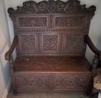 Zitbank met koffer antiek uitgesneden, Antiek en Kunst, Ophalen