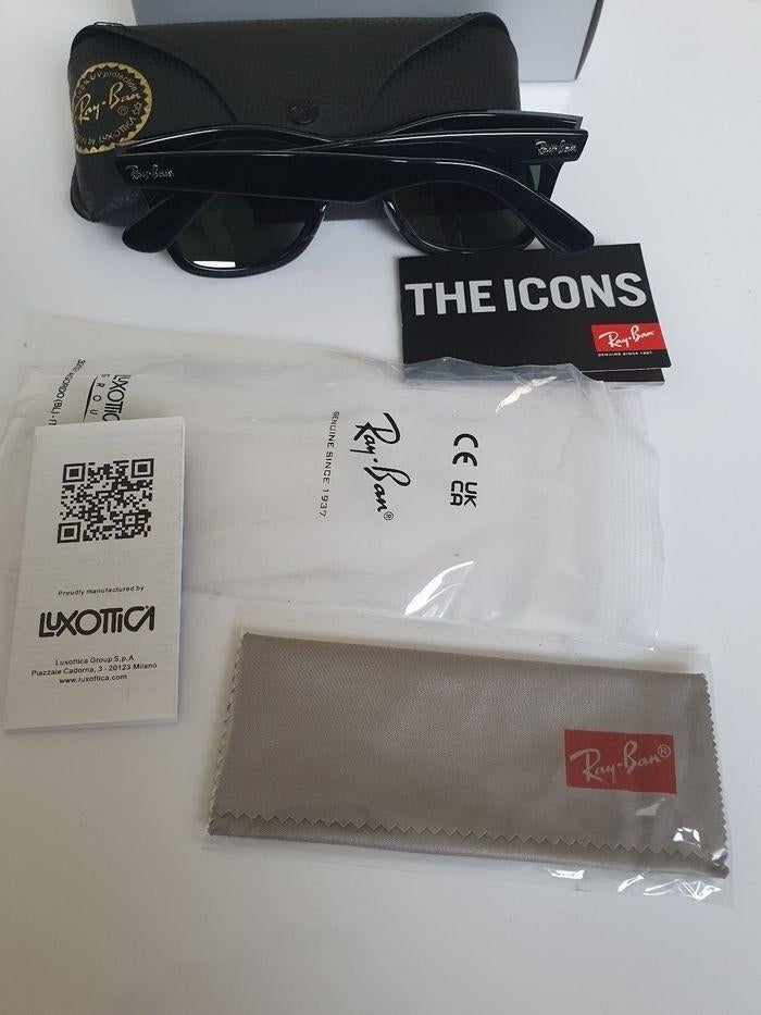 ️ Ray-Ban Original Wayfarer RB2140, Bijoux, Sacs & Beauté, Lunettes de Soleil & Lunettes | Hommes, Ray-Ban, Noir, Enlèvement ou Envoi