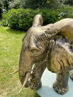 Éléphant en bronze, jardin, chambre de bébé, enceinte 100cm, Enlèvement, Neuf, Synthétique, Animal