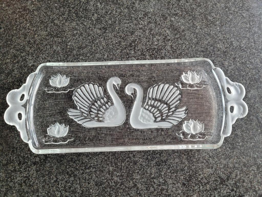 Walther glas taartschotel en cake/hapjesschotel., Ophalen of Verzenden