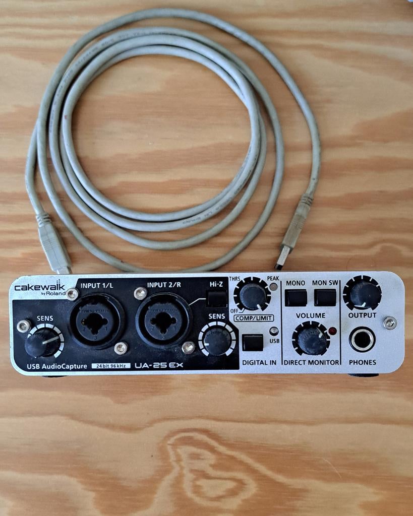 Roland Edirol UA-25EX USB audio interface, Computers en Software, Geluidskaarten, Ophalen, Gebruikt, Extern, Roland
