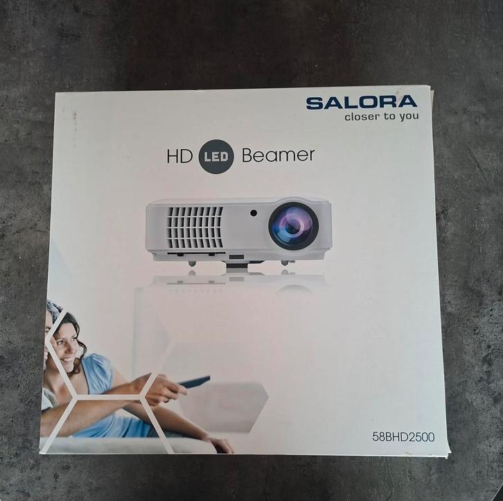 Salora 58BHD2500, Audio, Tv en Foto, Beamers, LED, Overige resoluties, Ophalen