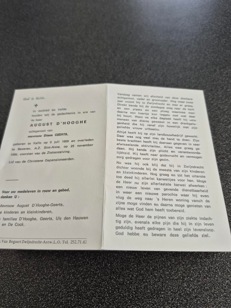 Bidprentjes Kallo, Ophalen of Verzenden