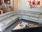 Divan d’angle cuir clair, Enlèvement, Comme neuf, Cuir