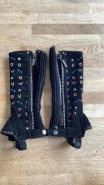 Epplejeck Chaps Kind – Maat 8 – Zwart met Paardjes & Glitter, Dieren en Toebehoren, Ophalen, Gebruikt, Rijden