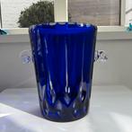 Seau à glace en cristal de Bohême Val-Saint-Lambert, Enlèvement ou Envoi, Comme neuf, Bleu