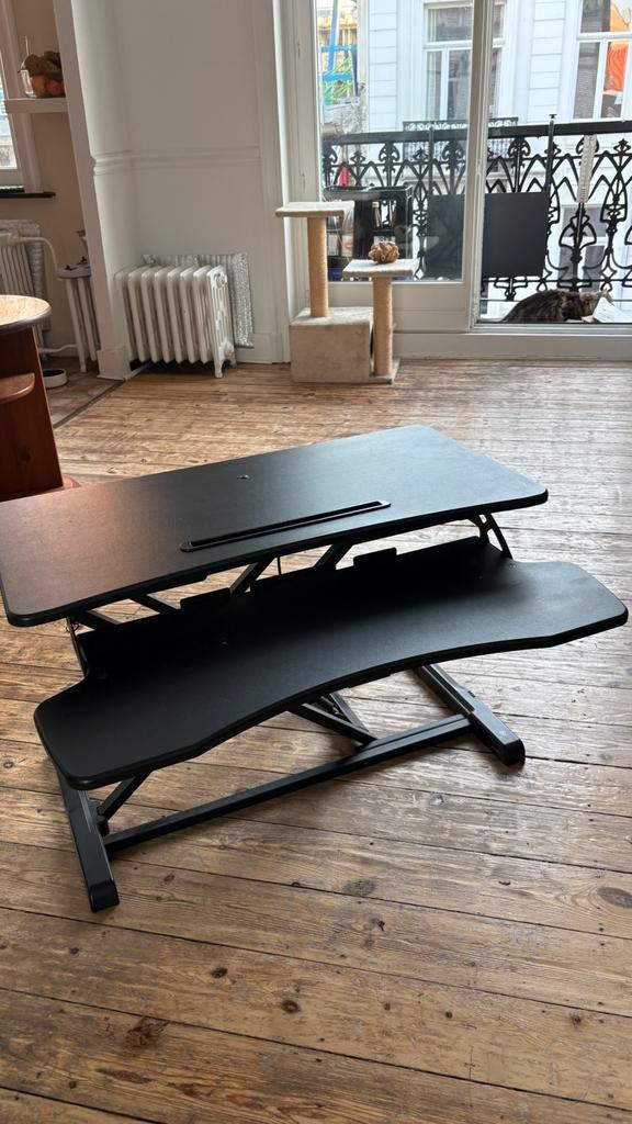 Extension standing desk, Maison & Meubles, Bureaux, Comme neuf, Bureau debout, Réglable en hauteur, Enlèvement
