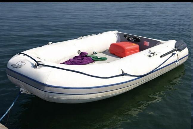 QuickSilver air deck 320cm met mercury 6pk fourstroke, Watersport en Boten, Rubberboten, Gebruikt, Quicksilver, Airdeck, Minder dan 70 pk