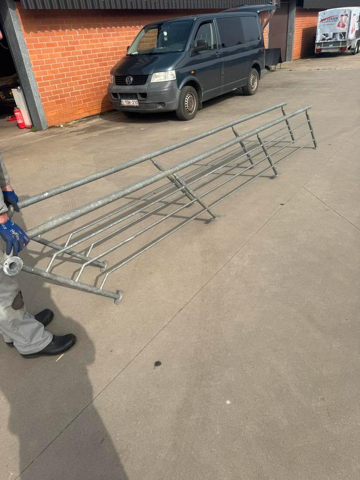 Gegalvaniseerde trapleuning / metalen leuning – 3m90, Bricolage & Construction, Échelles & Escaliers, Enlèvement