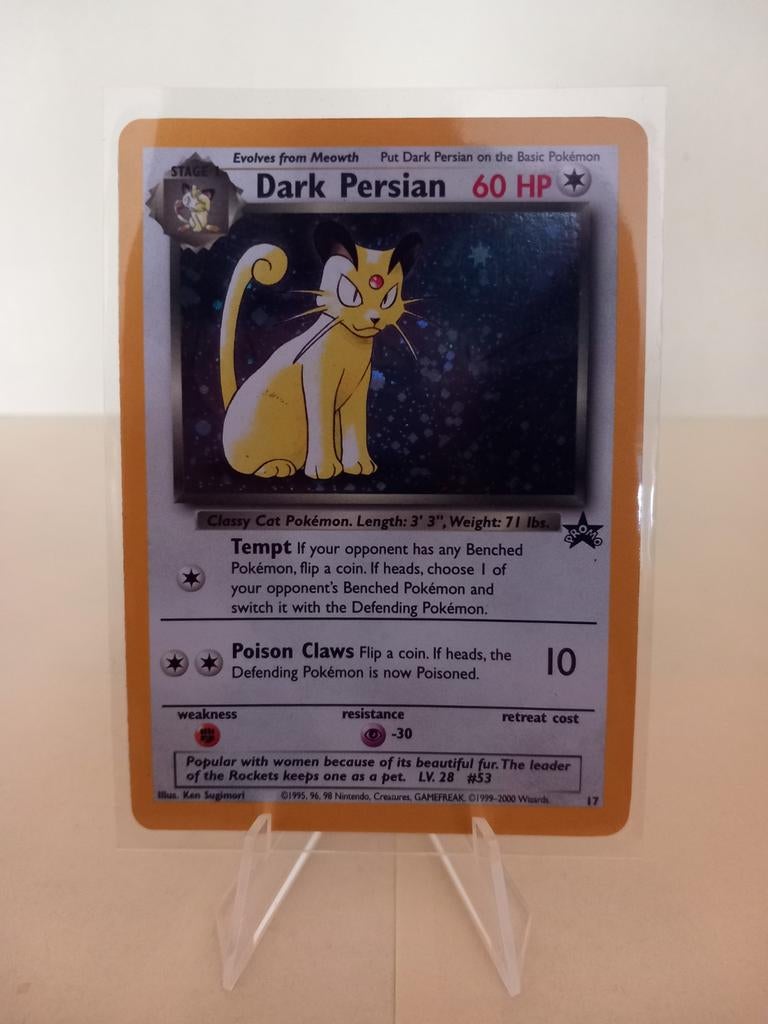 Pokemon| Dark Persian #17 - Holo - Promo, Hobby en Vrije tijd, Verzamelkaartspellen | Pokémon, Ophalen of Verzenden, Gebruikt