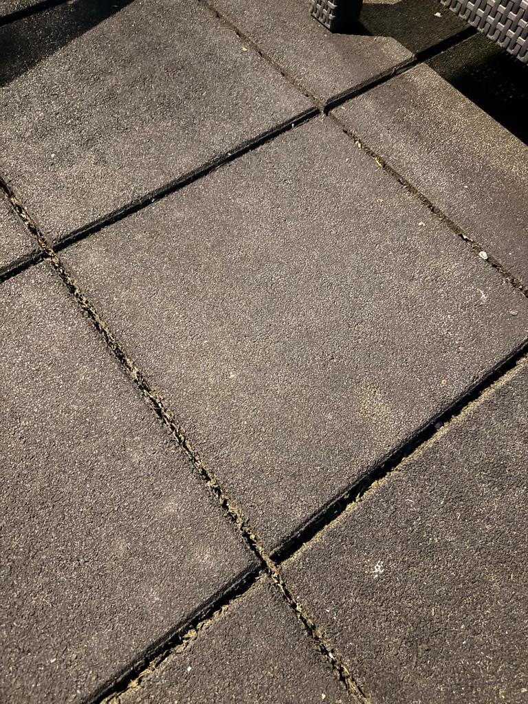 Rubberen tegels, Tuin en Terras, Terrasdelen en Vlonders, Gebruikt, Overige materialen, Ophalen