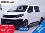 Opel Vivaro 120 pk L3H1 Dubbel Cabine 6-Zits, Navi, BPM vrij, Achat, Entreprise, 187 g/km, Blanc