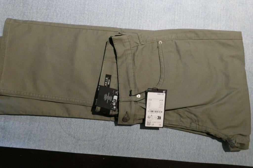 HERENBROEK CHINO C&A NIEUW, Kleding | Heren, Broeken en Pantalons, Ophalen of Verzenden, Nieuw, Maat 52/54 (L), C&A