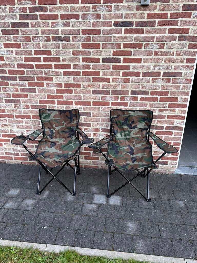 Opvouwbare campingstoel, Ophalen, Zo goed als nieuw