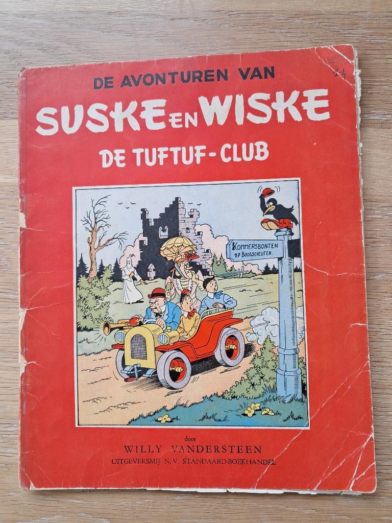 suske en wiske de tuftuf-club 1952, Boeken, Gelezen, Willy Vandersteen, Eén stripboek, Ophalen of Verzenden