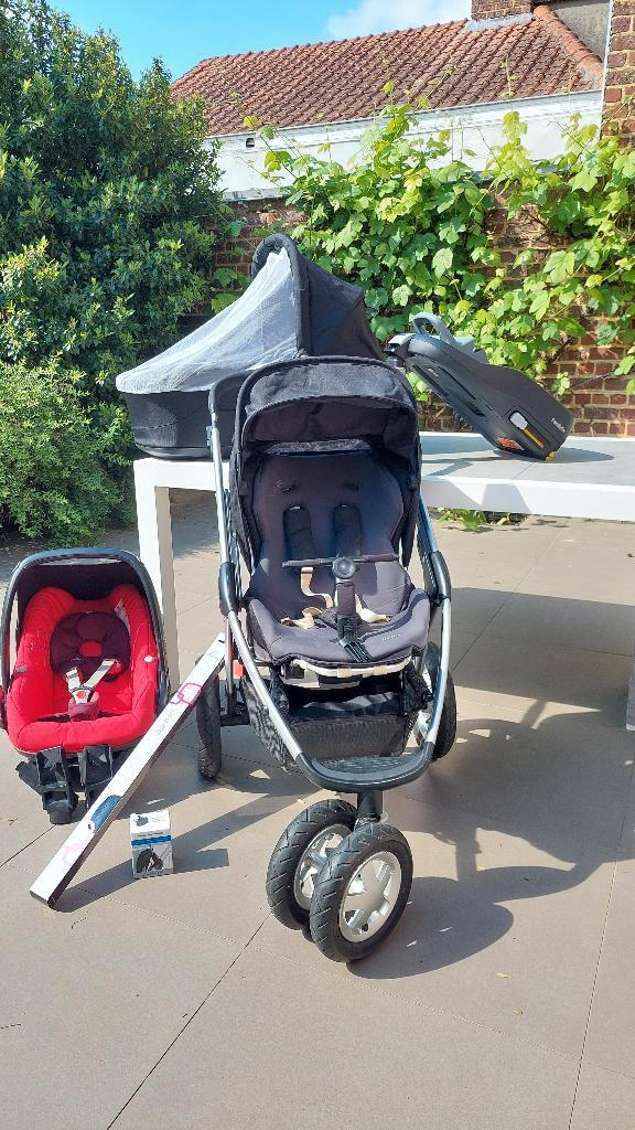 3 in 1 Maxi Cosi Mura, Kinderen en Baby's, Kinderwagens en Combinaties, Gebruikt, Kinderwagen, Maxi-Cosi, Luchtbanden, Met autostoeltje