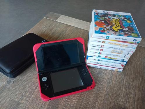 Rode Nintendo 3ds XL compleet met spelletjes, Games en Spelcomputers, Games | Nintendo 2DS en 3DS, Zo goed als nieuw, Ophalen of Verzenden