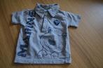 Hemdje met marine beer grijs maat 56, Kinderen en Baby's, Ophalen of Verzenden, Zo goed als nieuw, Overhemdje of Bloesje, New born