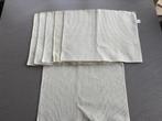 Placemat in katoen, geribbeld in gebroken wit (6 stuks), Enlèvement ou Envoi, Comme neuf, Blanc, Set de table