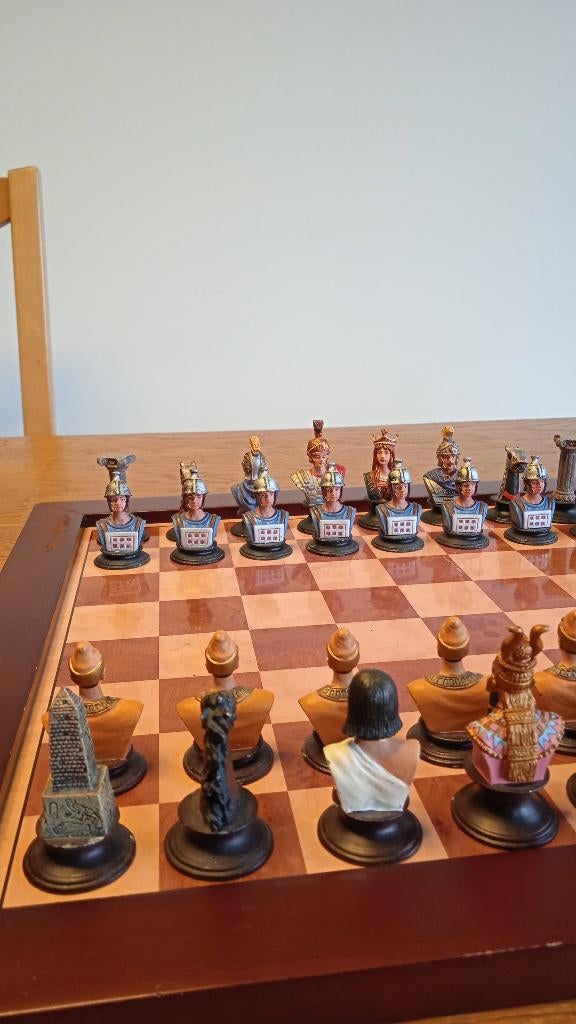 Compleet loodschaakspel 355x355x60 mm, Diversen, Overige Diversen, Gebruikt, Ophalen