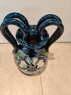 Vlaams aardewerk vaas, blauw groen, Enlèvement