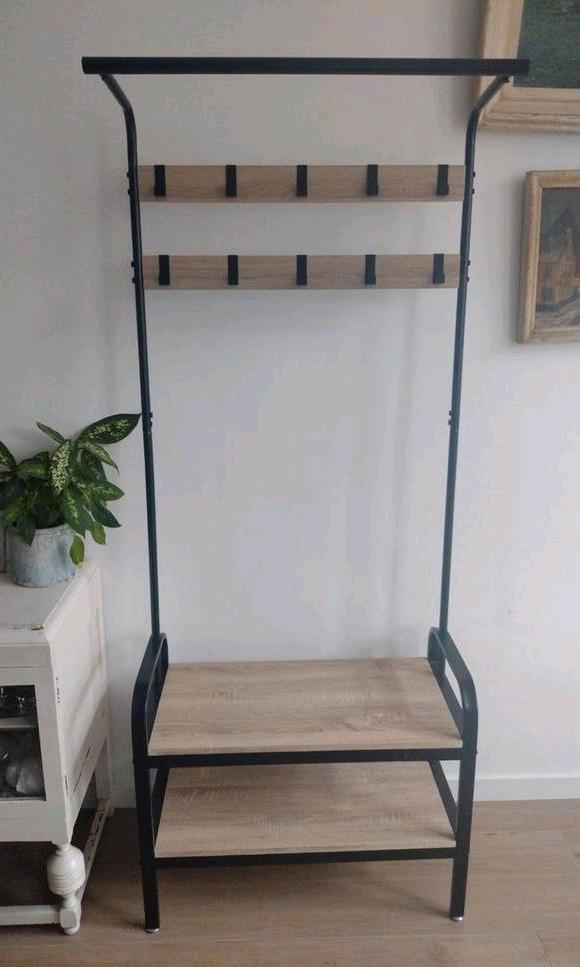 Kapstok met schoenenrek, Huis en Inrichting, Woonaccessoires | Kapstokken, Zo goed als nieuw, Staande kapstok, 150 tot 200 cm