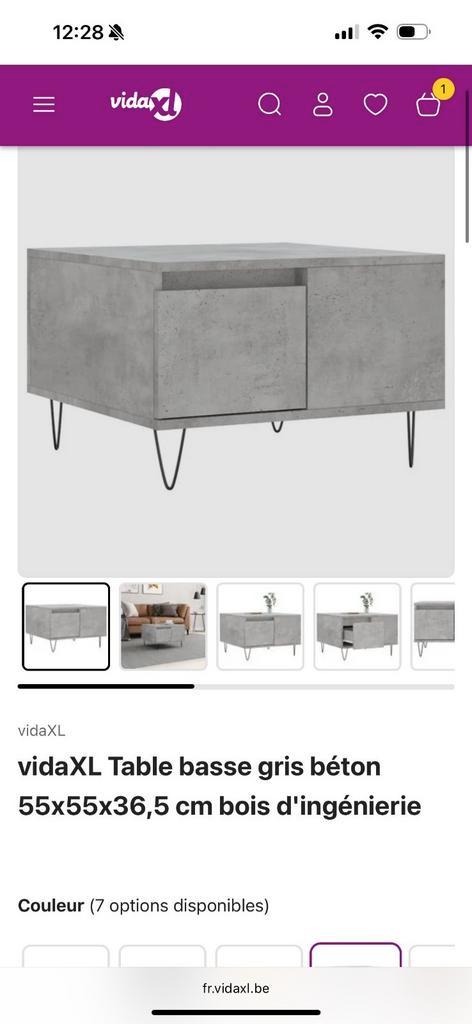Table effet beton, Huis en Inrichting, Tafels | Salontafels, Nieuw, Ophalen