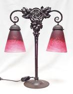 Lampe Double Art Déco - Schneider., Antiquités & Art, Enlèvement ou Envoi