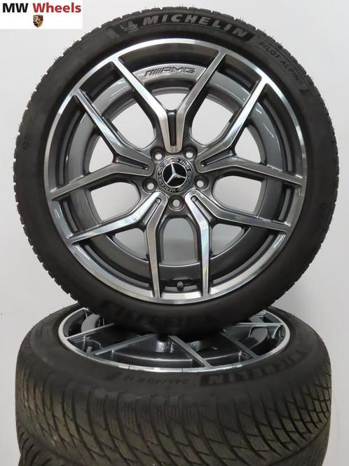 Originele Mercedes AMG 19 inch velgen E W213 met winterbande, Auto-onderdelen, Banden en Velgen, Banden en Velgen, Winterbanden