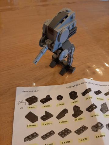 Lego Star Wars Mini Set 30274 AT-DP beschikbaar voor biedingen