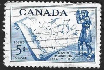 1 Postzegel Canada 1957 David Thompson beschikbaar voor biedingen