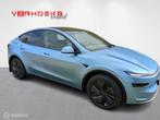 Tesla Model Y RWD in Glacier Blue – 4.500 km, trekhaak, Auto's, Achterwielaandrijving, Zwart, Blauw, Leder