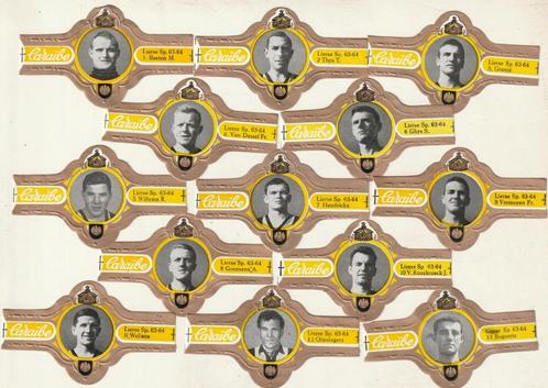 lot de 13 anciens joueurs de football de l'année 1963-1964,, Collections, Articles de fumeurs, Briquets & Boîtes d'allumettes