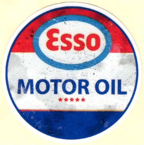 Esso Motor Oil sticker #14, Motoren, Accessoires | Stickers, Verzenden