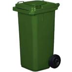 Kleine afvalcontainer 120 L met wielen en slot, Ophalen, Zo goed als nieuw