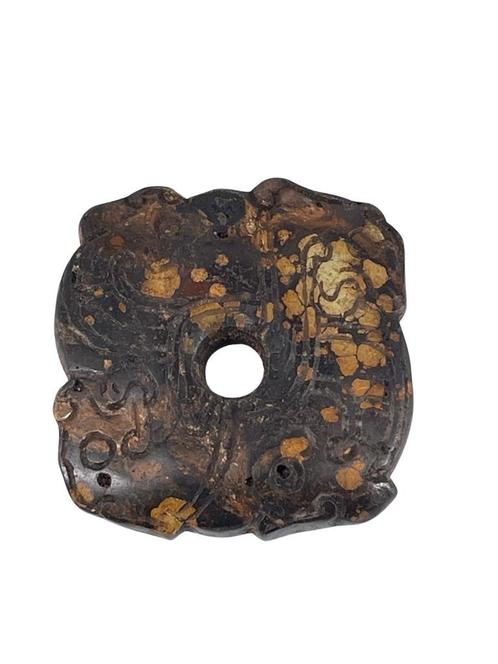 Pendentif Bi en Stéatite de la Chine, Antiquités & Art, Art | Art non-occidental, Enlèvement ou Envoi