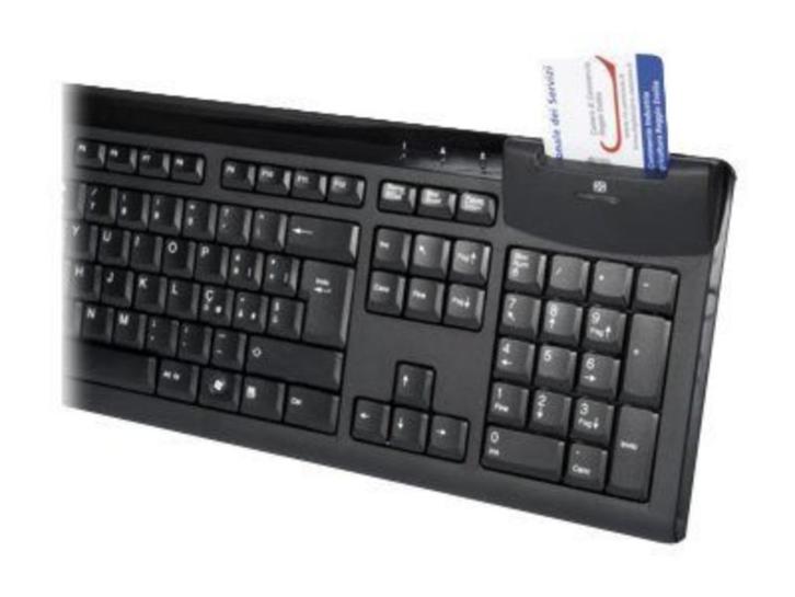 Clavier Hamlet avec lecteur eiD neuf, Computers en Software, Toetsenborden, Nieuw, Azerty, Bedraad, Ophalen of Verzenden