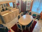 Eetkamer van ceruse eikenhout, Huis en Inrichting, Complete eetkamers, Ophalen, Zo goed als nieuw