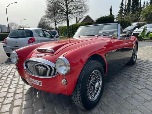 Austin-Healey 3000, Auto's, Austin, Bedrijf, Te koop, Benzine, Cabriolet, 2 deurs, Handgeschakeld, Rood, Zwart, Leder, Ophalen