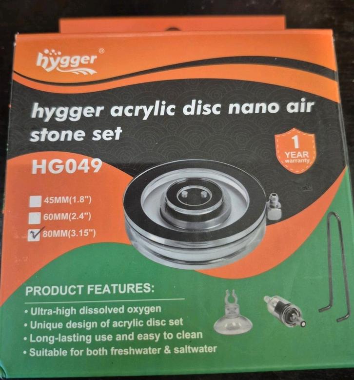 Hygger acryl nano luchtsteen set (HG049), Dieren en Toebehoren, Vissen | Aquaria en Toebehoren, Nieuw, Filter of Co2, Ophalen