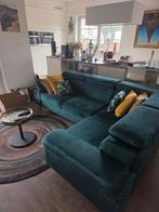 salon groen met lounge gedeelte  en verstelbare hoofdsteunen, Huis en Inrichting, Ophalen, Zo goed als nieuw, Stof, Modern