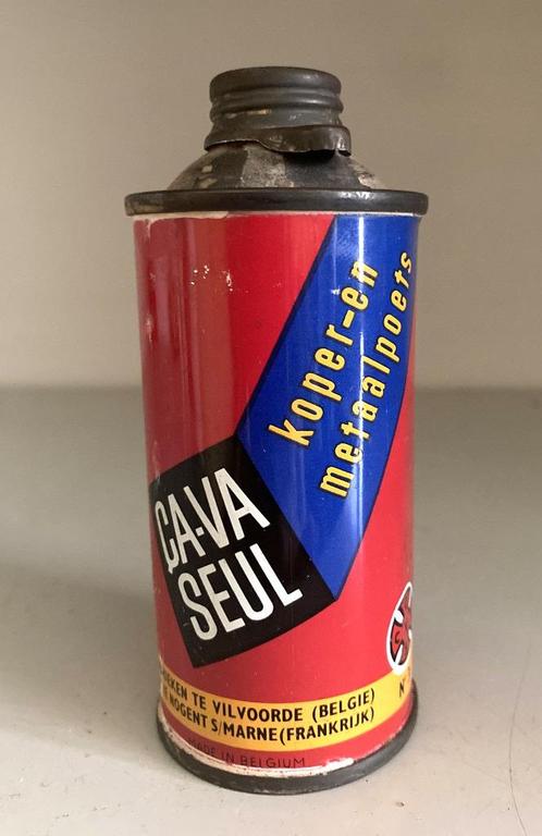 Blik Ca Va Seul koper en metaalpoets, Verzamelen, Merken en Reclamevoorwerpen, Gebruikt, Overige typen, Ophalen of Verzenden
