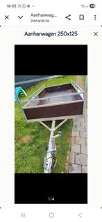 Aanhanwagen 250x125, Autos : Pièces & Accessoires, Habitacle & Garnissage, Enlèvement ou Envoi