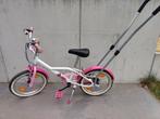 Kinderfiets B-twin meisje 4-6j, Fietsen en Brommers, Fietsen | Kinderfietsjes, Ophalen, Gebruikt, 16 tot 20 inch, B-Twin