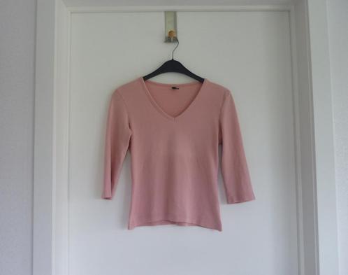 Roze dunne trui shirt met 3/4 mouwen van Divided Maat 36, Vêtements | Femmes, Pulls & Gilets, Taille 36 (S), Rose, Enlèvement ou Envoi