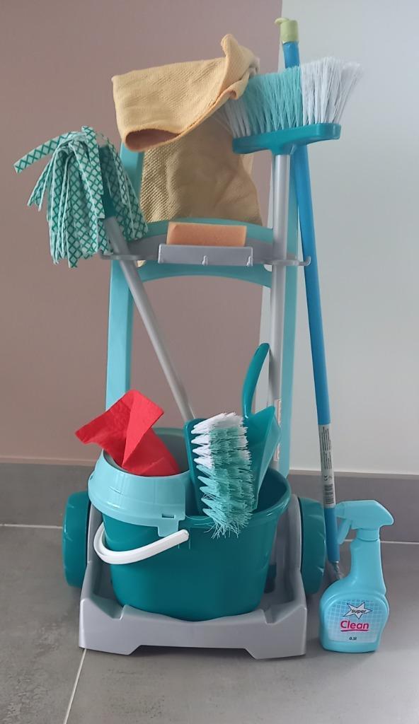 Speelgoed schoonmaaktrolley, Kinderen en Baby's, Speelgoed | Bouwstenen, Gebruikt, Ophalen