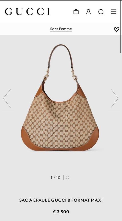 Sac gucci femme AUTHENTIQUE, Handtassen en Accessoires, Tassen | Damestassen, Zo goed als nieuw, Ophalen