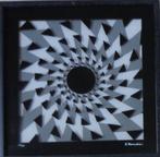 MARCELLO MORANDINI / GEOMETRIE / ZEEFDRUK GLAS / 42x42cm KAD, Ophalen of Verzenden
