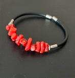 Armband in rood koraal, Ophalen of Verzenden, Zo goed als nieuw, Rood