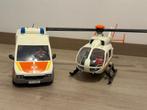 Ambulance plus trauma helikopter, Kinderen en Baby's, Speelgoed | Playmobil, Ophalen, Zo goed als nieuw, Complete set